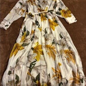 Floral Long Sleeve Maxi Dress